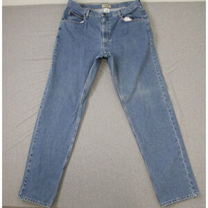 LL Bean Jeans Mens 38 X 36 Blue 100% Cotton Straight Leg Medium Wash